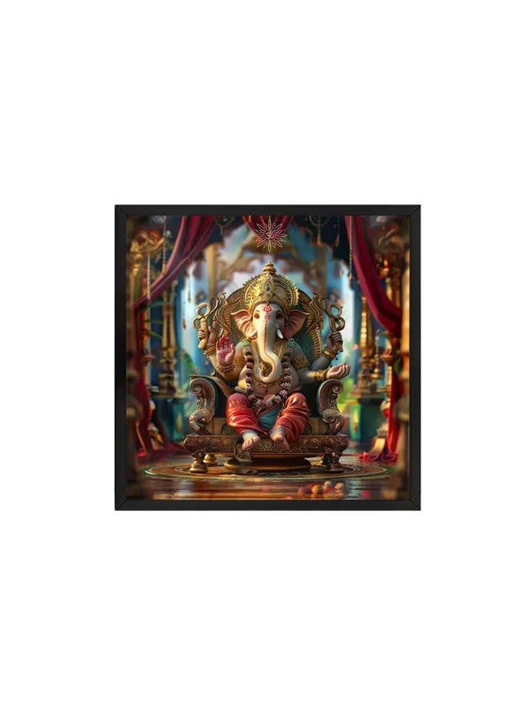 Box_Fiber_Frame_In_the_Heart_of_the_Universe:_Lord_Ganesha's_Divine_Guidance_Illuminating_the_Path_to_Success_-_Canvas_Painting_(BLF24X240230)