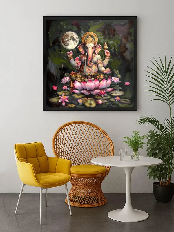 Box_Fiber_Frame_Ganesha's_Infinite_Grace:_The_Guardian_of_Wisdom,_Prosperity,_and_Inner_Peace_-_Canvas_Painting_|_Hindu_Deity_Art,_Meditation_Decor,_Spiritual_Painting_(BLF36X360228)