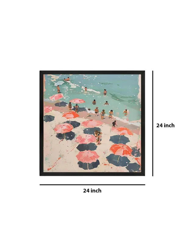 Box_Fiber_Frame_Canvas-Wrapped_Beach_Scene_Painting,_24X24_�_Perfect_for_Coastal_D�cor,_Bright_Colors_of_Summer,_Seaside_Art_Wall_D�cor_(BLF24X240438)