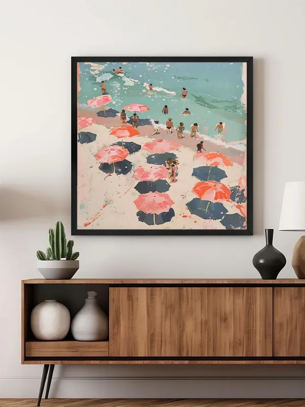 Box_Fiber_Frame_Canvas-Wrapped_Beach_Scene_Painting,_24X24_�_Perfect_for_Coastal_D�cor,_Bright_Colors_of_Summer,_Seaside_Art_Wall_D�cor_(BLF24X240438)
