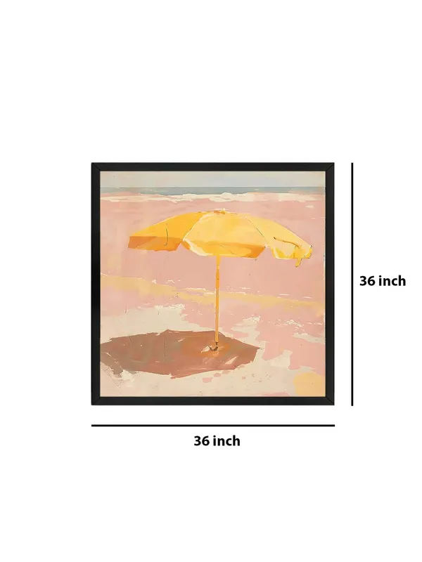 Box_Fiber_Frame_Canvas-Wrapped_Minimalist_Yellow_Umbrella_Beach_Painting,_36X36_�_Calm_Coastal_Serenity,_Neutral_Tones,_Modern_Home_D�cor_(BLF36X360440)