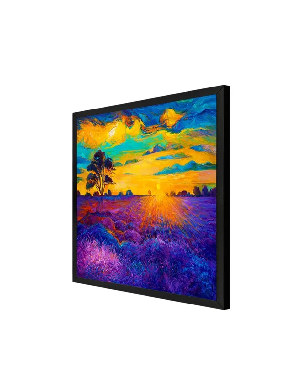 Box_Fiber_Frame_Lavender_Sunset_Canvas-Wrapped_Painting_36X36_-_Peaceful_Landscape_for_Home_Decor_(BLF36X360453)