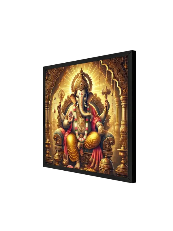 Box_Fiber_Frame_The_Timeless_Protector:_Lord_Ganesha's_Majestic_Presence_and_His_Everlasting_Blessings_-_Canvas_Painting_(BLF36X360233)
