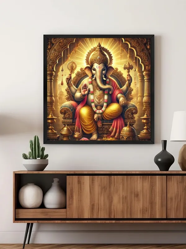 Box_Fiber_Frame_The_Timeless_Protector:_Lord_Ganesha's_Majestic_Presence_and_His_Everlasting_Blessings_-_Canvas_Painting_(BLF24X240233)