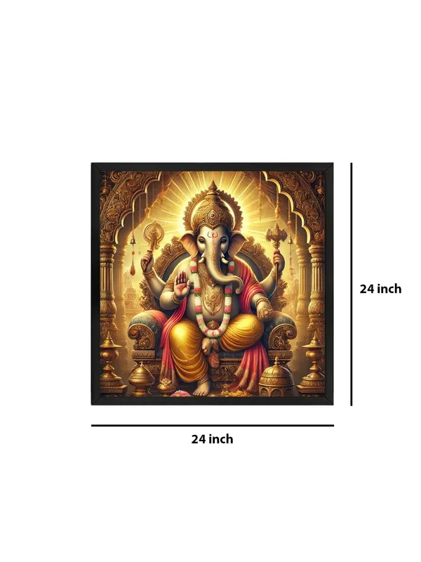 Box_Fiber_Frame_The_Timeless_Protector:_Lord_Ganesha's_Majestic_Presence_and_His_Everlasting_Blessings_-_Canvas_Painting_(BLF24X240233)