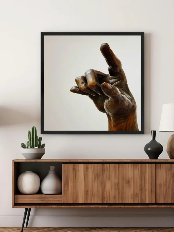 Box_Fiber_Frame_Wooden_Hand_Sculpture_Canvas-Wrapped_Painting_-_24X24_|_Rustic_and_Elegant_Art_Piece_for_Decor_(BLF24X240429)