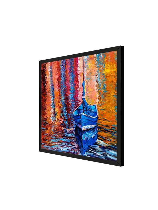 Box_Fiber_Frame_Blue_Boat_Reflections_Canvas-Wrapped_Painting,_Brighten_Up_Any_Room_(BLF24X240311)