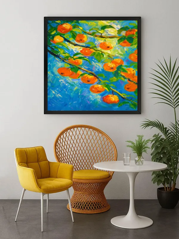 Box_Fiber_Frame_Orange_Orchard_Canvas-Wrapped_Painting_24X24_-_Vibrant_Nature_Scene_(BLF24X240354)