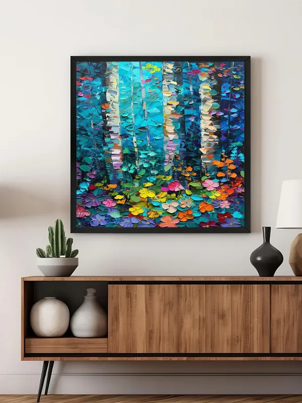 Box_Fiber_Frame_Birch_Forest_Canvas-Wrapped_Painting,_24X24_-_Lively_Abstract_Nature_Art_for_Home_or_Office_(BLF24X240399)