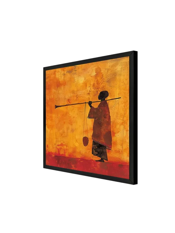 Box_Fiber_Frame_Desert_Nomad_with_Camel_Canvas-Wrapped_Painting,_36X36,_Cultural_Art_Piece_for_Unique_Interiors_(BLF36X360471)