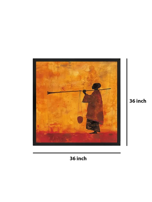 Box_Fiber_Frame_Desert_Nomad_with_Camel_Canvas-Wrapped_Painting,_36X36,_Cultural_Art_Piece_for_Unique_Interiors_(BLF36X360471)