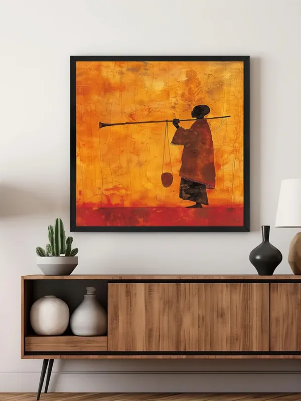 Box_Fiber_Frame_Desert_Nomad_with_Camel_Canvas-Wrapped_Painting,_36X36,_Cultural_Art_Piece_for_Unique_Interiors_(BLF36X360471)