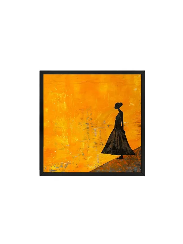 Box_Fiber_Frame_Canvas-Wrapped_Elegant_Lady_in_Evening_Gown_Painting_36X36_-_Sophisticated_Decor_(BLF36X360496)