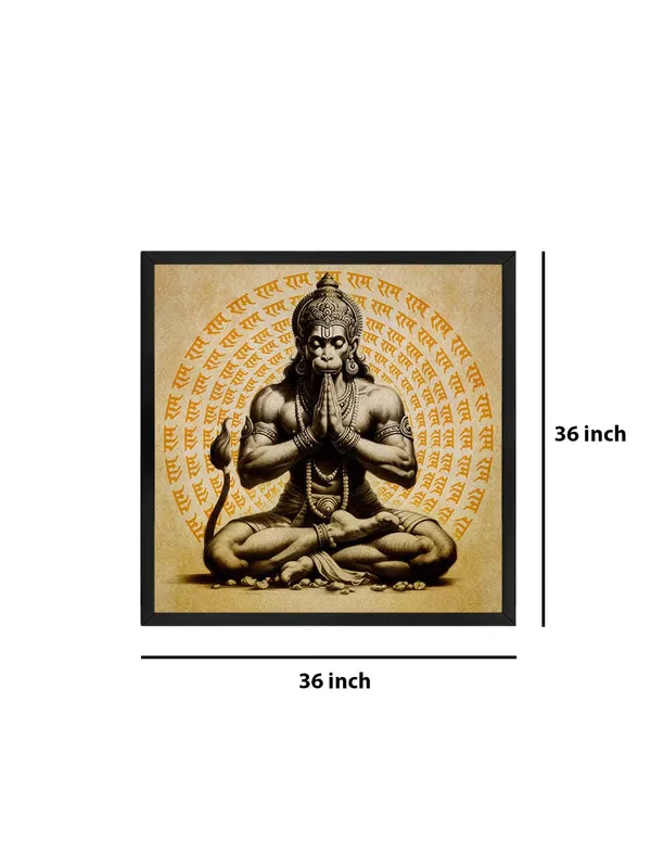 Box_Fiber_Frame_Hanuman_Meditating_with_'Jai_Shri_Ram'_Mantra_in_Background_-_Canvas_Painting_|_Spiritual_Meditation_Art,_Hindu_Mythology_Decor,_Hanuman_Devotion_(BLF36X360263)