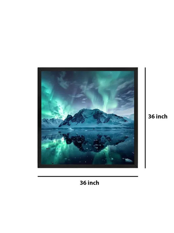 Box_Fiber_Frame_Serene_Glow_Canvas-Wrapped_Painting_36X36_-_Arctic_Landscape_with_Aurora_Borealis_(BLF36X360340)