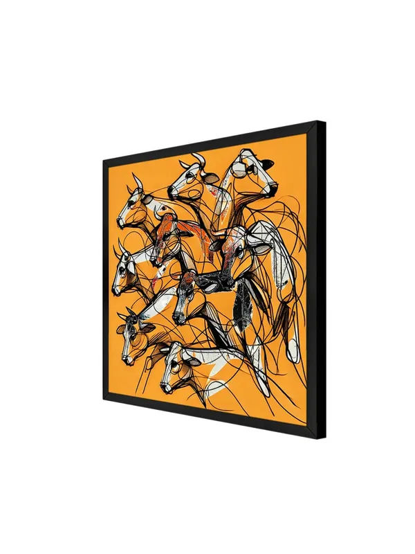 Box_Fiber_Frame_Canvas_Wrapped_Painting_of_Running_Bulls_-_Dynamic_Art_for_Bold_Living_Rooms_-_24X24_Inches_(BLF24X240556)