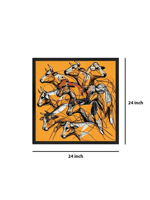 Box_Fiber_Frame_Canvas_Wrapped_Painting_of_Running_Bulls_-_Dynamic_Art_for_Bold_Living_Rooms_-_24X24_Inches_(BLF24X240556)