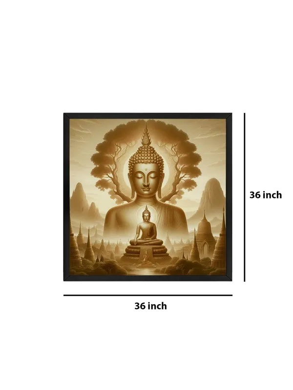 Box_Fiber_Frame_Serene_Buddha_Statue_Art_Print_-_Monochromatic_Sepia_Tone_Meditation_Painting_for_Tranquil_Home_D�cor_(BLF36X360139)