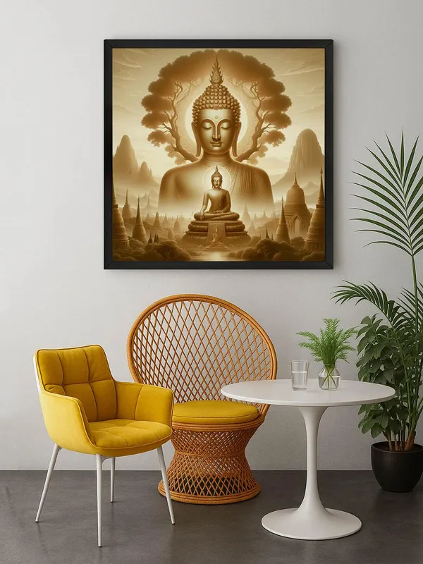 Box_Fiber_Frame_Serene_Buddha_Statue_Art_Print_-_Monochromatic_Sepia_Tone_Meditation_Painting_for_Tranquil_Home_D�cor_(BLF36X360139)