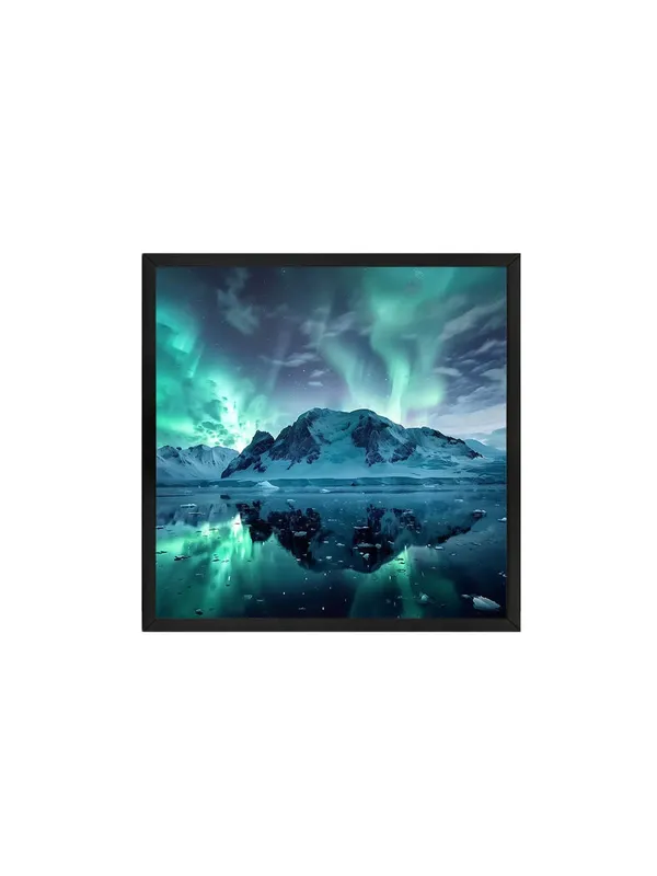 Box_Fiber_Frame_Serene_Glow_Canvas-Wrapped_Painting_24X24_-_Arctic_Landscape_with_Aurora_Borealis_(BLF24X240340)