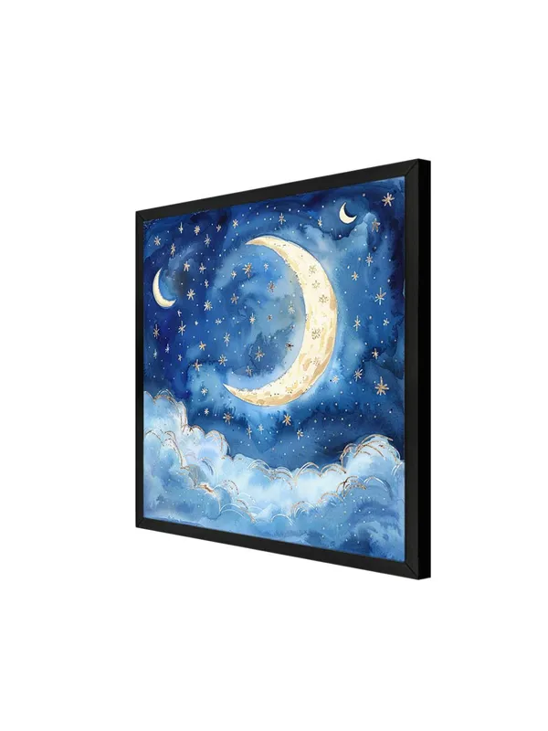 Box_Fiber_Frame_Dreamy_Night_Sky_Canvas-Wrapped_Painting_24X24_�_Celestial_Art_for_Kids'_Room_(BLF24X240487)