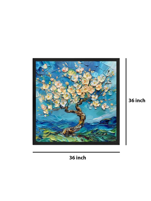 Box_Fiber_Frame_Blossoming_Cherry_Tree_Canvas-Wrapped_Painting_36X36_-_Springtime_Floral_Art_for_Bedroom_(BLF36X360458)