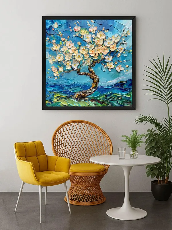 Box_Fiber_Frame_Blossoming_Cherry_Tree_Canvas-Wrapped_Painting_36X36_-_Springtime_Floral_Art_for_Bedroom_(BLF36X360458)