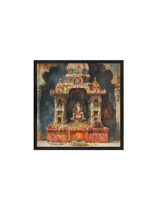 Box_Fiber_Frame_temple_with_an_idol_of_Lord_Ganesha,_a_prominent_figure_in_Hinduism,_known_as_the_remover_of_obstacles_ganesha_wall_painting_(BLF24X240210)