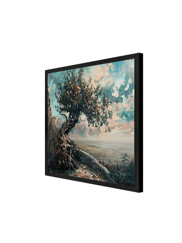 Box_Fiber_Frame_The_Timeless_Sentinel_or_The_Ancient_Tree_Overlooking_the_Valleytree_of_life_painting_(BLF24X240180)