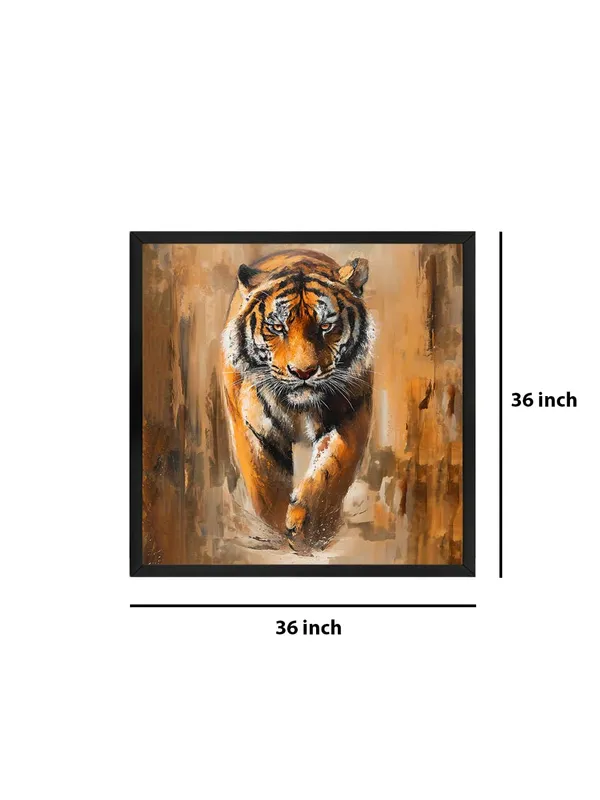 Box_Fiber_Frame_Majestic_Tiger_Canvas-Wrapped_Painting_36X36_�_Powerful_Wildlife_Art_for_Living_Room_(BLF36X360486)