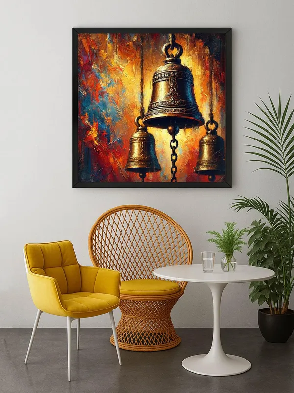 Box_Fiber_Frame_Golden_Temple_Bells_with_Vibrant_Abstract_Background_-_Canvas_Painting_|_Spiritual_Art,_Indian_Religious_Decor,_Temple_Deco_(BLF36X360247)