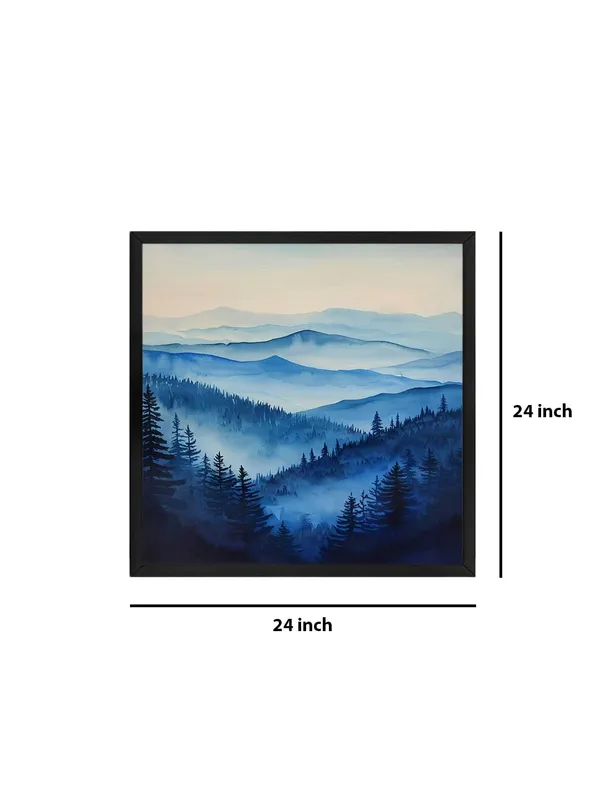 Box_Fiber_Frame_Serene_Blue_Forest_Canvas-Wrapped_Painting_24X24_-_Calm_Misty_Morning_in_Nature_(BLF24X240375)