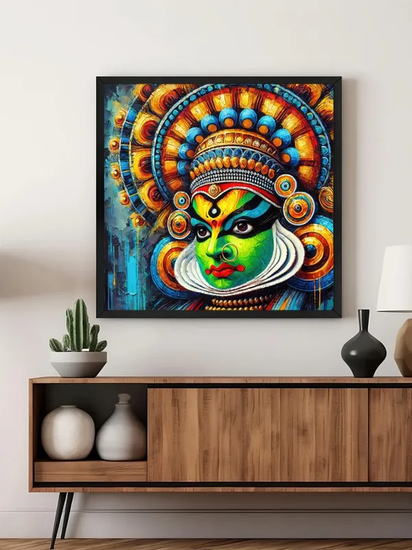 Box_Fiber_Frame_Bold_Kathakali_Portrait_Canvas-Wrapped_Painting_|_Bright_Cultural_Art_for_Homes,_Studios,_and_Theatres_36X36_Inches_(BLF36X360510)