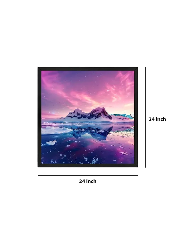 Box_Fiber_Frame_Enchanting_Twilight_Canvas-Wrapped_Painting_24X24_-_Aurora_Sky_Reflection_Art_(BLF24X240338)