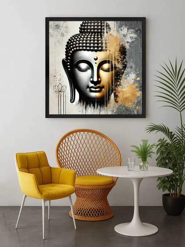 Box_Fiber_Frame_Canvas_Wrapped_Painting_of_Buddha_in_Modern_Art_Style_-_Zen_Decor_for_Peaceful_Homes_-_24X24_Inches_(BLF24X240541)