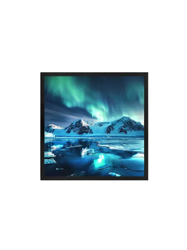 Box_Fiber_Frame_Frozen_Splendor_Canvas-Wrapped_Painting_36X36_-_Icy_Mountains_Under_Green_Sky_(BLF36X360342)