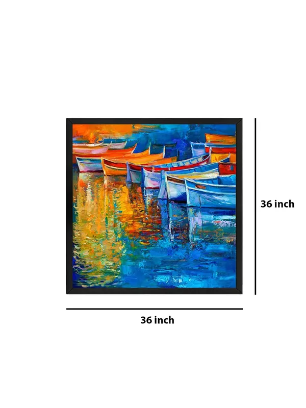 Box_Fiber_Frame_Colorful_Boats_Canvas-Wrapped_Painting,_Vibrant_Art_for_Dynamic_Spaces_(BLF36X360315)