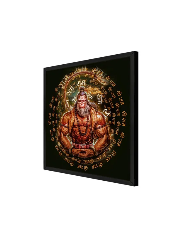 Box_Fiber_Frame_Radiant_Golden_Hanuman_Canvas_painting:_Glowing_Hindu_Deity_Wall_Art_with_Devotional_Mantras_for_Sacred_Spaces_and_Temples_(BLF24X240275)