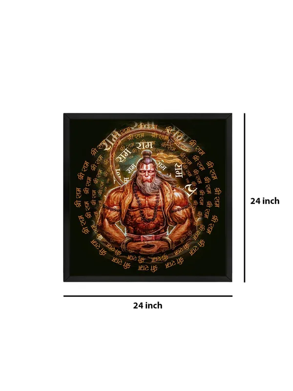 Box_Fiber_Frame_Radiant_Golden_Hanuman_Canvas_painting:_Glowing_Hindu_Deity_Wall_Art_with_Devotional_Mantras_for_Sacred_Spaces_and_Temples_(BLF24X240275)