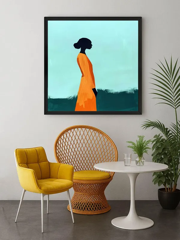 Box_Fiber_Frame_Minimalist_Silhouette_Canvas-Wrapped_Painting_36X36_�_Elegant_Modern_African_Art_(BLF36X360483)