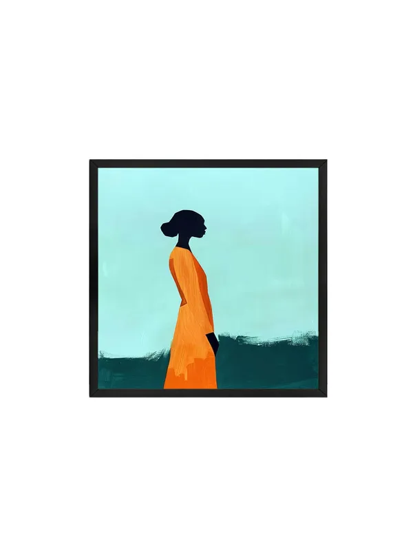 Box_Fiber_Frame_Minimalist_Silhouette_Canvas-Wrapped_Painting_36X36_�_Elegant_Modern_African_Art_(BLF36X360483)