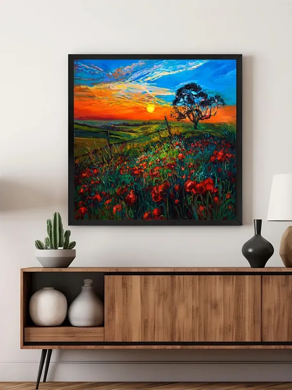 Box_Fiber_Frame_Canvas-Wrapped_Sunset_Over_Field_Painting,_36X36_�_Bright_Horizon,_Nature�s_Beauty,_Perfect_for_Relaxing_Spaces_(BLF36X360447)