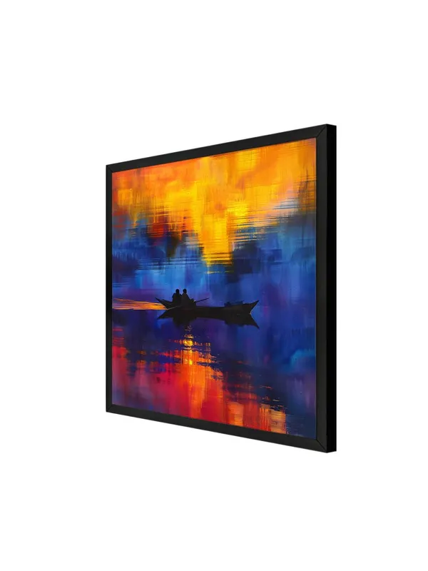Box_Fiber_Frame_Sunset_Boat_Abstract_Canvas-Wrapped_Painting,_36X36_-_Vivid_Modern_Art_for_Home_or_Office_Decor_(BLF36X360389)