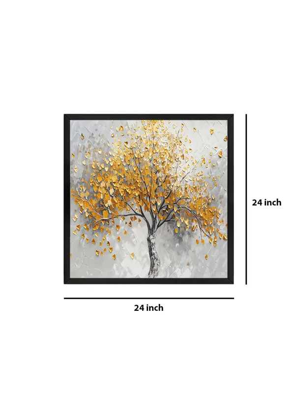Box_Fiber_Frame_tree_art_with_yellow_leaf_modern_art_wall_painting_for_bedroom_tree_paintings_for_living_room_(BLF24X240217)