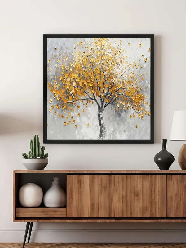 Box_Fiber_Frame_tree_art_with_yellow_leaf_modern_art_wall_painting_for_bedroom_tree_paintings_for_living_room_(BLF24X240217)
