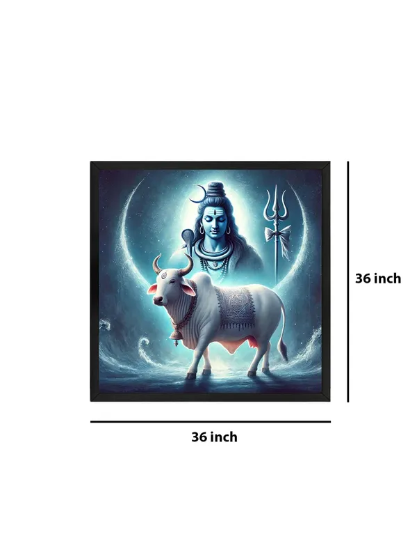 Box_Fiber_Frame_Shiva_with_Nandi_Canvas_Painting_Art:_Divine_Portrait_of_Lord_Shiva_with_His_Sacred_Bull_Nandi_for_Spiritual_Home_and_Temple_D�cor_(BLF36X360284)