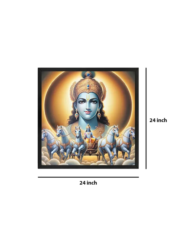 Box_Fiber_Frame_Radiant_Sun_God_on_Chariot_Canvas-Wrapped_Painting,_�_Spiritual_Art_for_Meditation_24X24_Inches_(BLF24X240521)