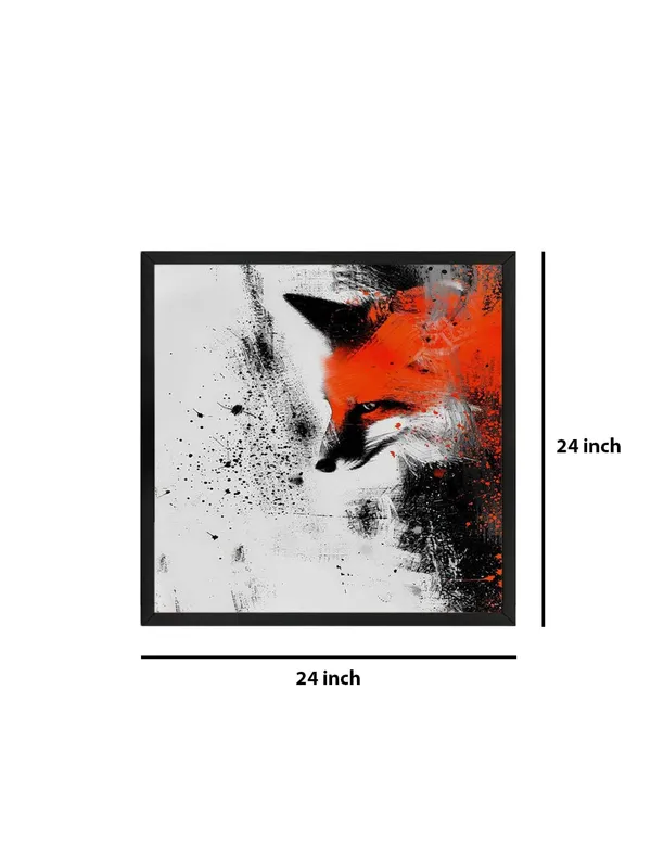 Box_Fiber_Frame_Contemporary_Abstract_Fox_Canvas-Wrapped_Painting_-_Size_24X24_-_Modern_Animal_Art_(BLF24X240359)