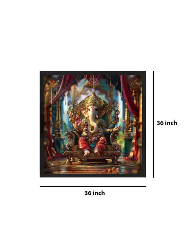 Box_Fiber_Frame_In_the_Heart_of_the_Universe:_Lord_Ganesha's_Divine_Guidance_Illuminating_the_Path_to_Success_-_Canvas_Painting_(BLF36X360230)