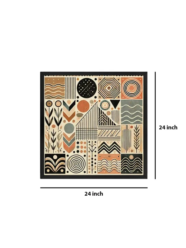 Modern_Geometric_Wall_Art,_Abstract_Pattern_Canvas_Print,_Black_Frame,_Terracotta_and_Grey_Tones,_Living_Room_Decor